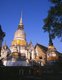 Thailand: The main chedi containing a relic of the Buddha, Wat Suan Dok, Chiang Mai, northern Thailand